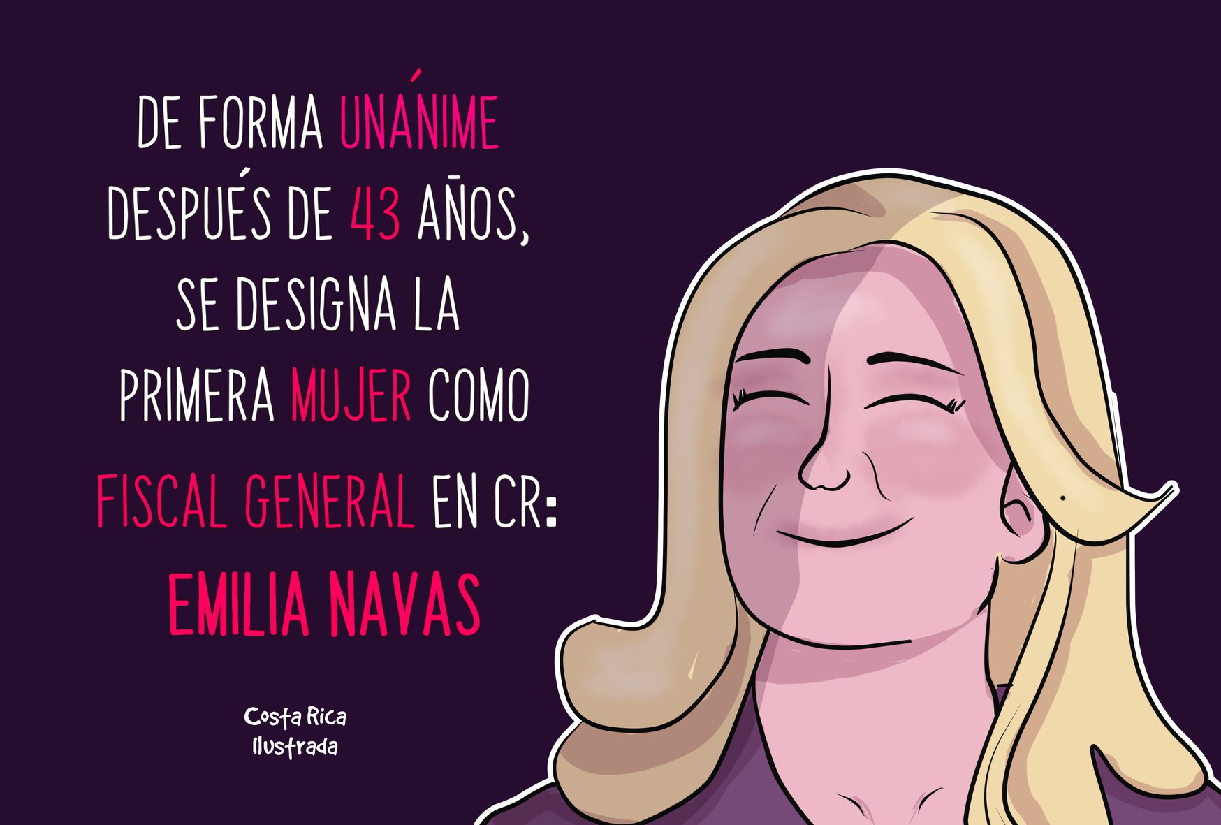 Emilia Navas se convierte en la primera Fiscala General de la República