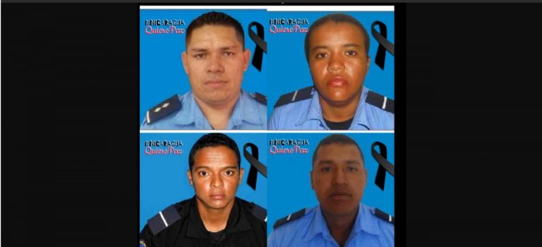 Nicaragua afirma que grupo armado con base en Costa Rica mató a cuatro de sus policías