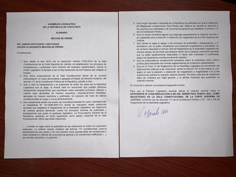 PAC entabla moción para votación pública sobre futuro de magistrado Paul Rueda