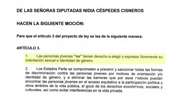 Diputada ignora la Constitución y presenta moción discriminatoria para protocolo internacional