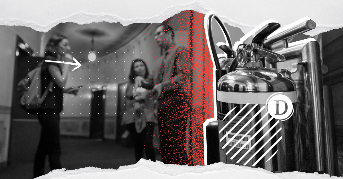 Shoshanna mira, el Teatro Nacional arde en llamas