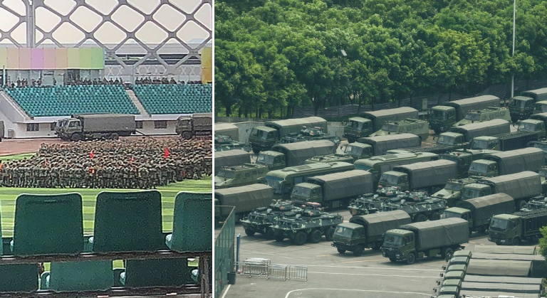 La presencia china cerca de la frontera con Hong Kong eleva el temor de un Tiananmen II
