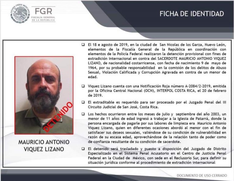 Tribunal mexicano ordena extradición de Mauricio Víquez