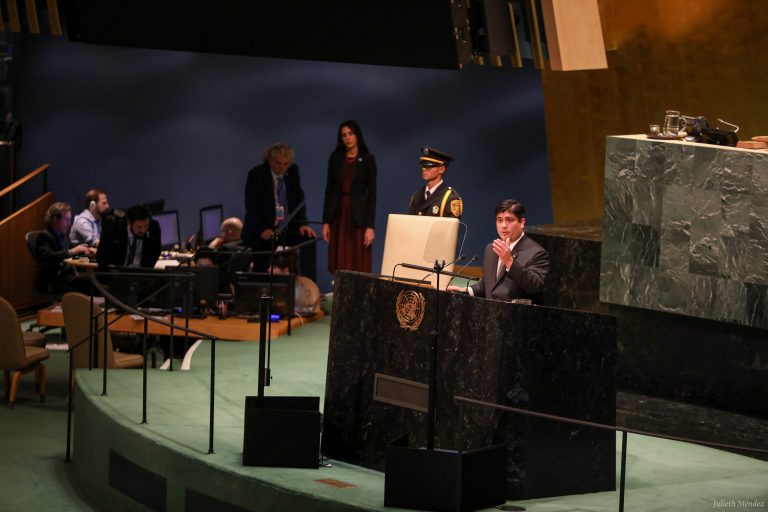 Alvarado en la ONU: Democracia, migración, trabajo y ambiente