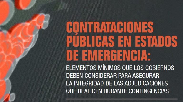 Transparencia internacional en América Latina da recomendaciones para contrataciones públicas en tiempos de emergencia