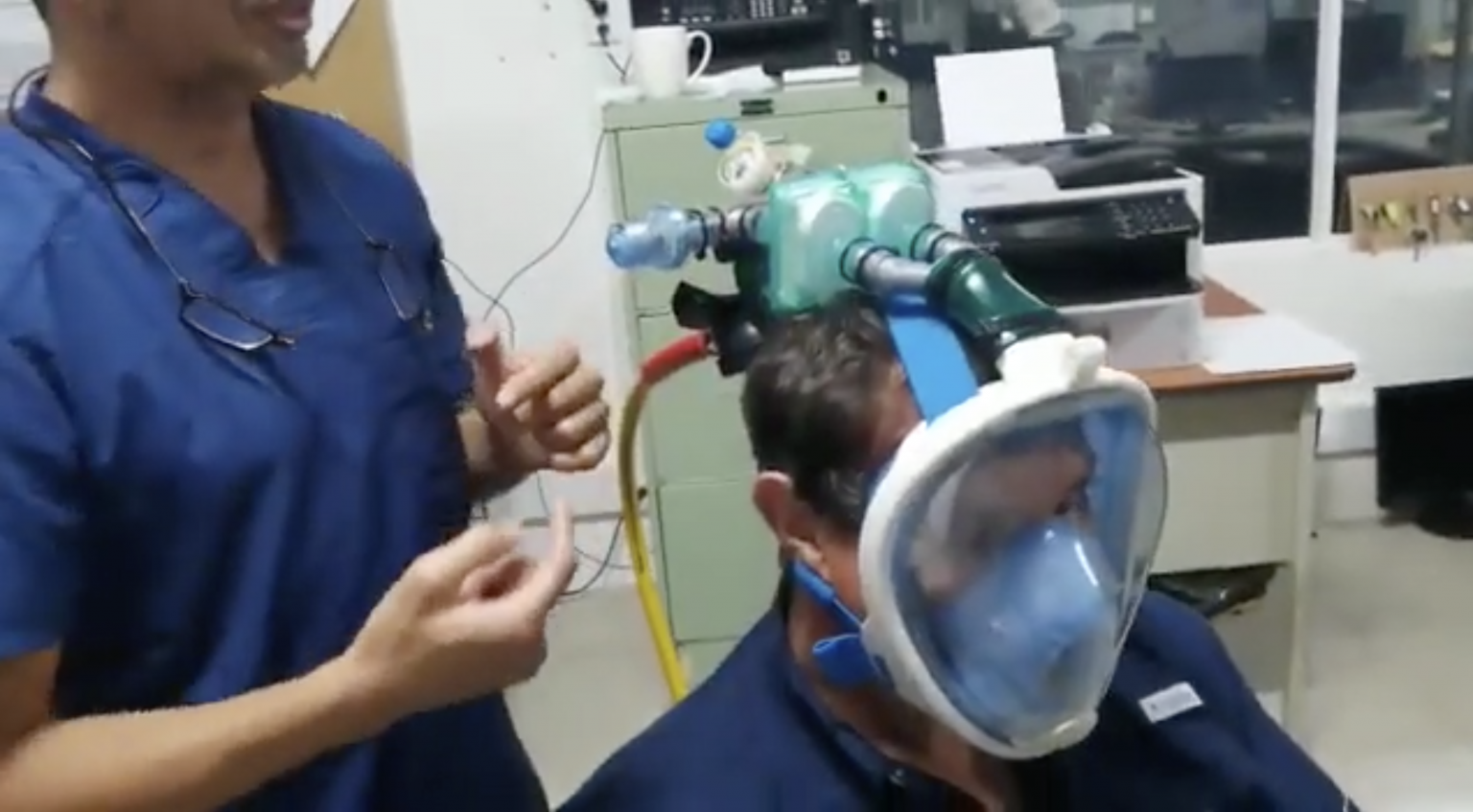 Imagen principal del artículo: Diseñan ventilador mecánico a partir de equipo de buceo para combatir COVID-19