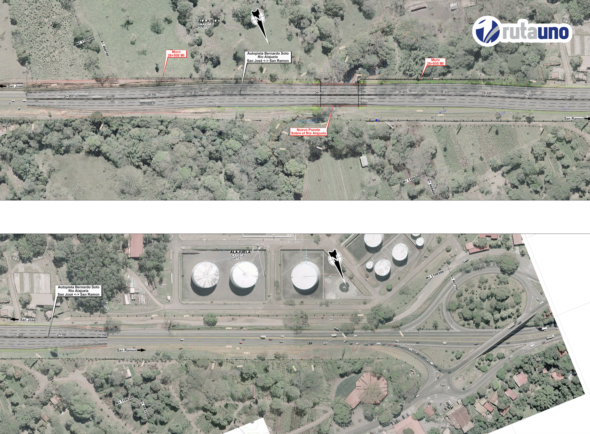 Imagen principal del artículo: Arrancan las primeras obras de la nueva carretera San José-San Ramón