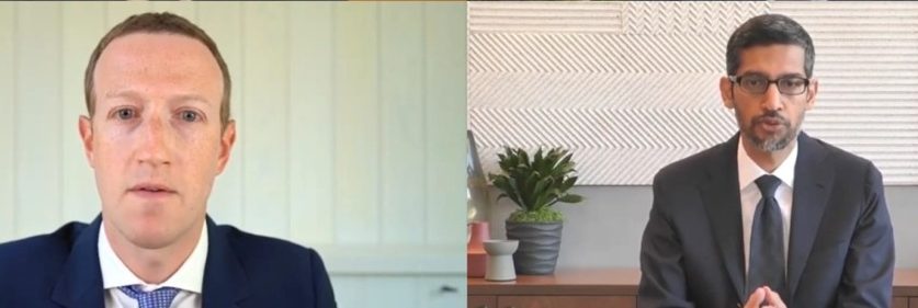 Imagen principal del artículo: Facebook, Amazon, Google y Apple respondieron a la Cámara de Representantes