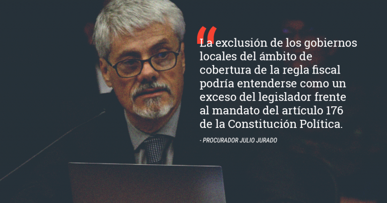 Procuraduría advierte que haber sacado a municipalidades de la regla fiscal podría ser inconstitucional