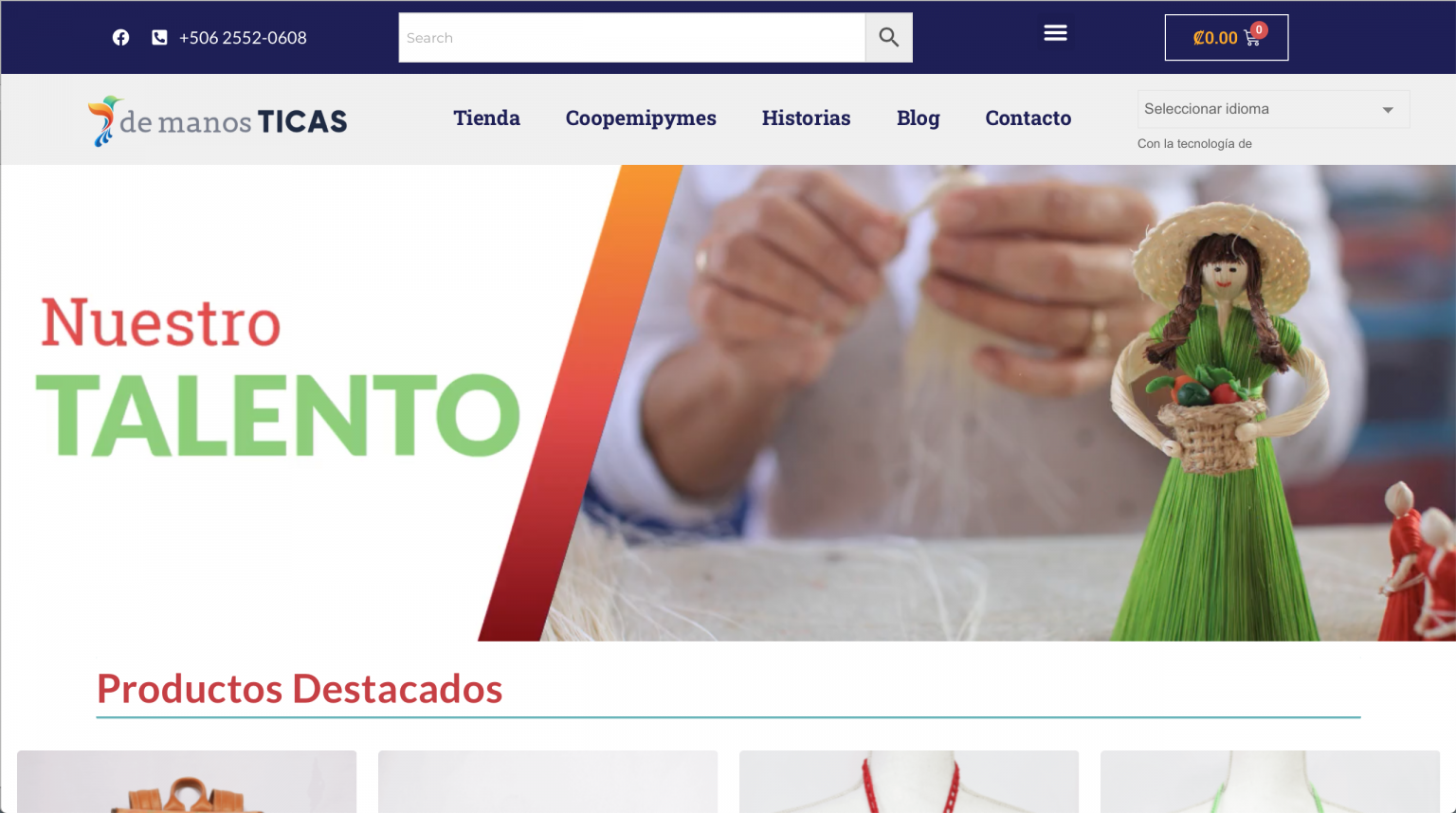 Imagen principal del artículo: Nueva plataforma en línea le permite a artesanos vender sus productos