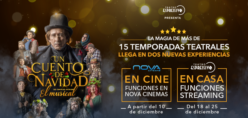 Imagen principal del artículo: Teatro en el cine y en casa: Espressivo estrena hoy "Un Cuento de Navidad" en pantalla grande