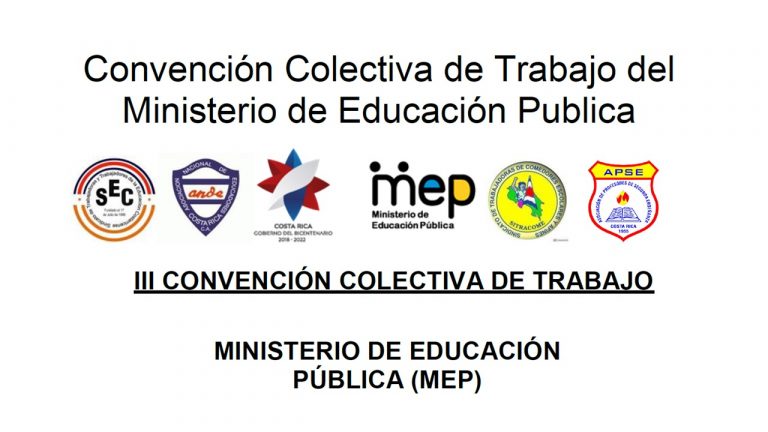 MEP y sindicatos magisteriales presentan Convención Colectiva con nuevos ajustes
