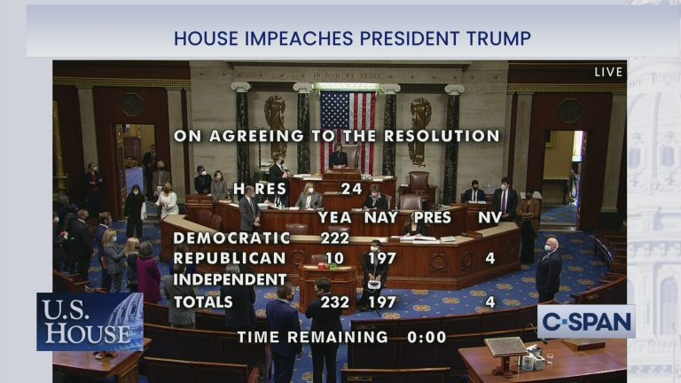 Con apoyo bipartidista, el Congreso de EEUU acusa a Donald Trump de incitar a la insurrección