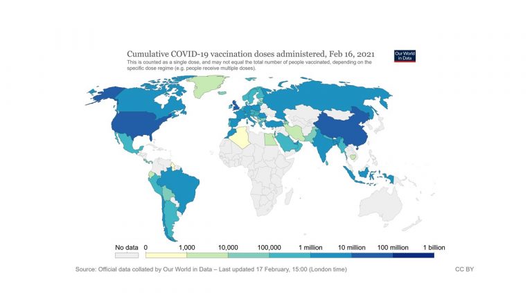 Países ricos acaparan las vacunas contra la COVID-19 