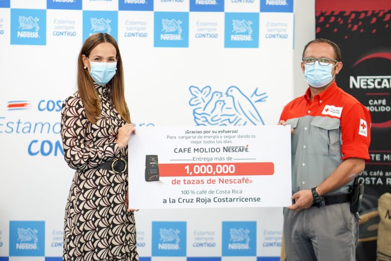 Cruz Roja Costarricense recibe donación de más de un millón de tazas de café