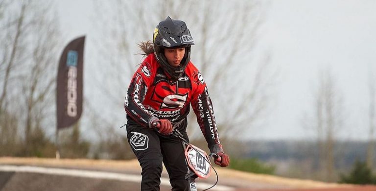 Promesa del bicicross femenino ganó bronce en la competencia Carolina Nationals 2021