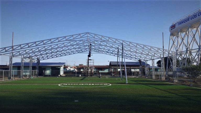 Scotiabank invirtió 24 mil dólares en remodelación de cancha en Los Chiles, Alajuela