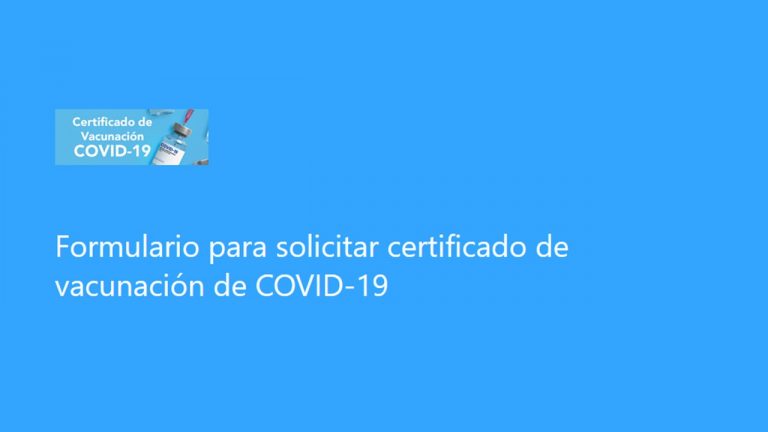 Conozca cuál es el trámite para obtener su certificado de vacunación contra la COVID-19