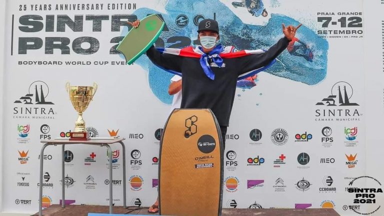 Bodyboarder Yazdany Castro quedó tercero en uno de los torneos más importantes del mundo