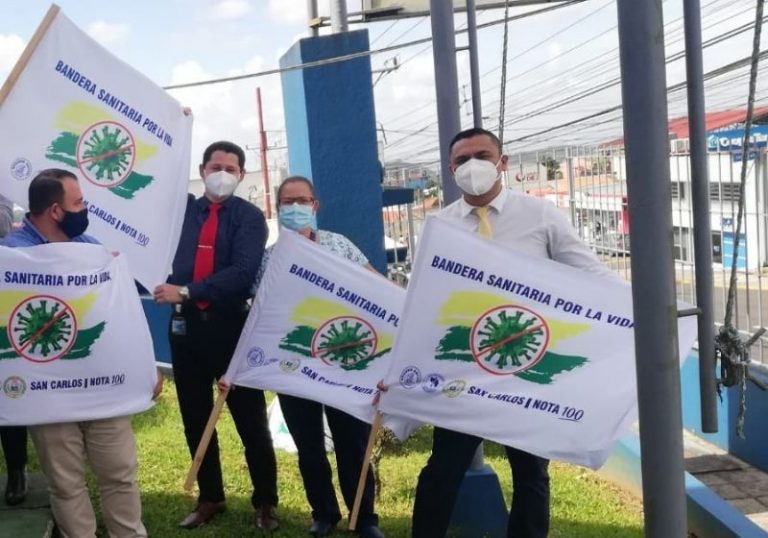En San Carlos entregan banderas blancas a empresas y personas que completan esquema de vacunación