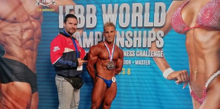 Anthony Orozco se coronó subcampeón mundial de fisicoculturismo en España