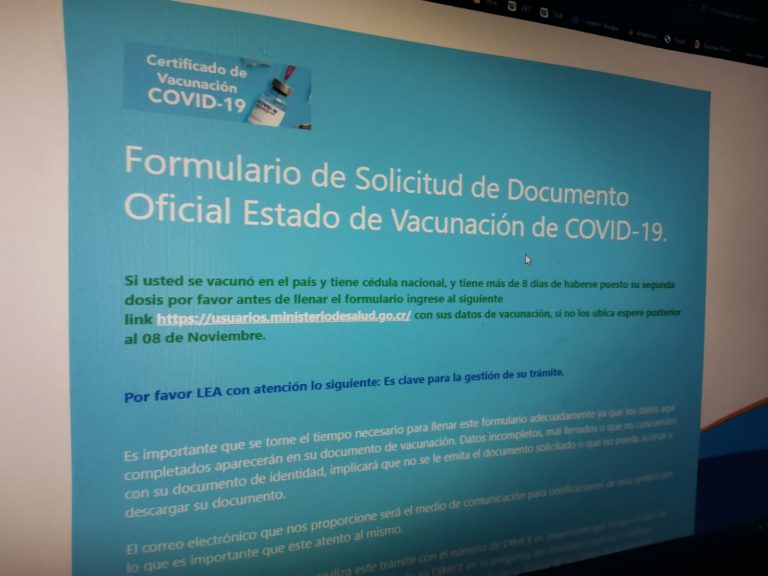Paso a paso: Cómo solicitar su certificado de vacunación si el sistema le arroja error o no muestra sus dosis