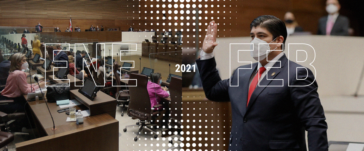 Imagen principal del artículo: Crónicas del 2021: COVID-19 paraliza Cuesta de Moras y el presidente Alvarado da cuentas en el Plenario