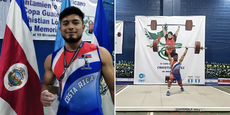 Juan José Carrillo se coronó campeón centroamericano de halterofilia en Guatemala