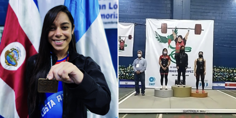 Susana Zamora se coronó campeona centroamericana de halterofilia en Guatemala