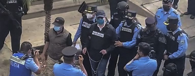 EE.UU. pide extradición de expresidente hondureño por narcotráfico