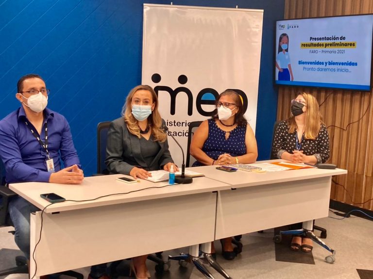 MEP presenta resultados de FARO en primaria: porcentaje de estudiantes con alto conocimiento no llega al 10%