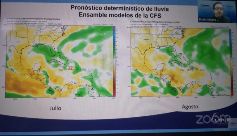 Instituto Meteorológico pronostica intensa temporada de lluvias para 2022 y hasta 14 ciclones tropicales