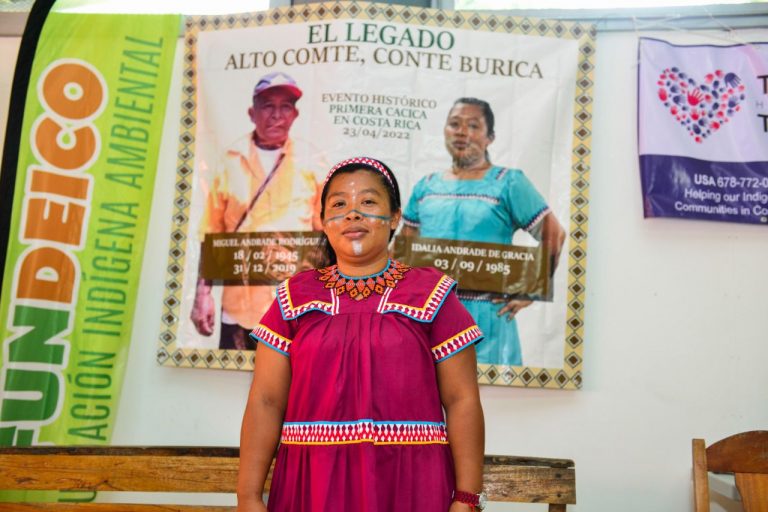 Oficializan a primera mujer cacique en el territorio indígena de Alto Comte