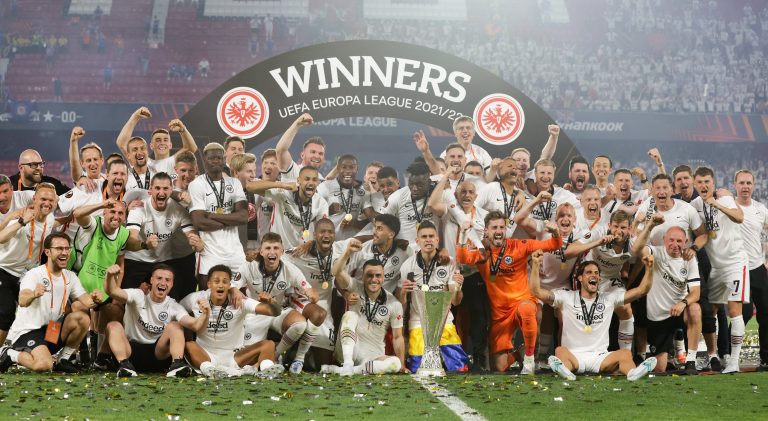 El verdugo del FC Barcelona, Frankfurt de Alemania, se coronó campeón de la Europa League