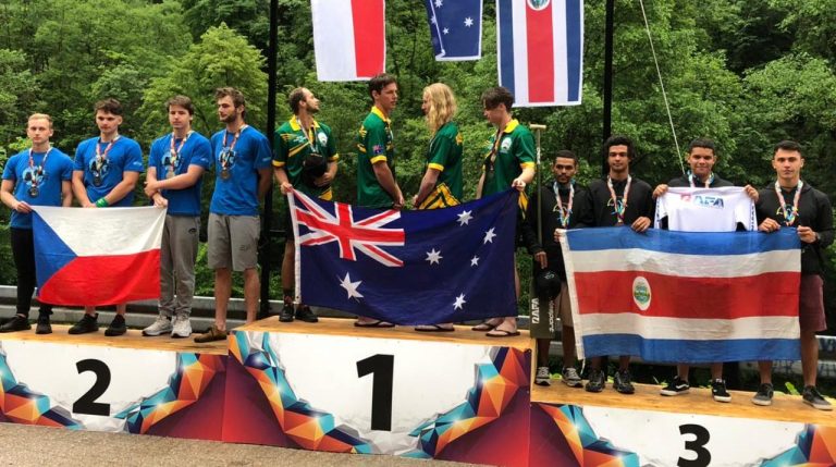 Jóvenes de Turrialba ganan bronce en el Mundial de Rafting que se está realizando en Bosnia-Herzegovina