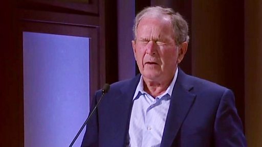Imagen principal del artículo: Expresidente Bush confunde Ucrania con Irak al hablar sobre invasiones brutales e injustificadas