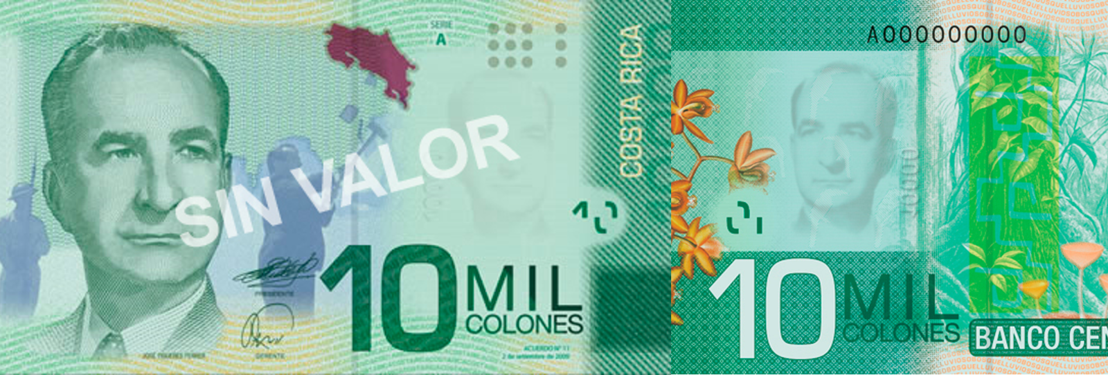 Imagen principal del artículo: A partir del 1 de octubre inicia el retiro de circulación de los billetes de ₡10.000 de formato viejo