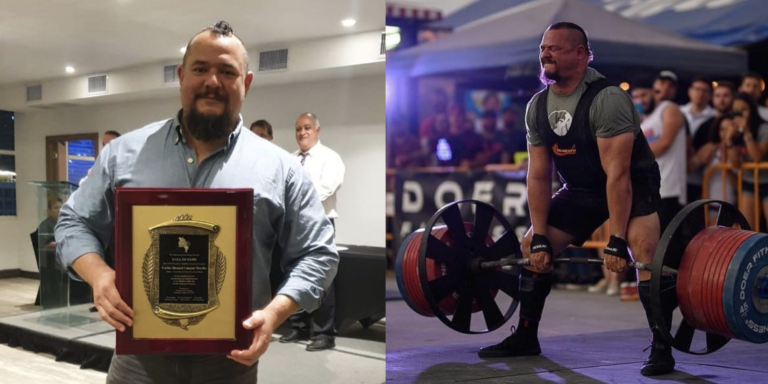 Levantador de potencia tico "Manolo" Campos ingresa al Salón de la Fama de la Federación Norteamericana de Powerlifting