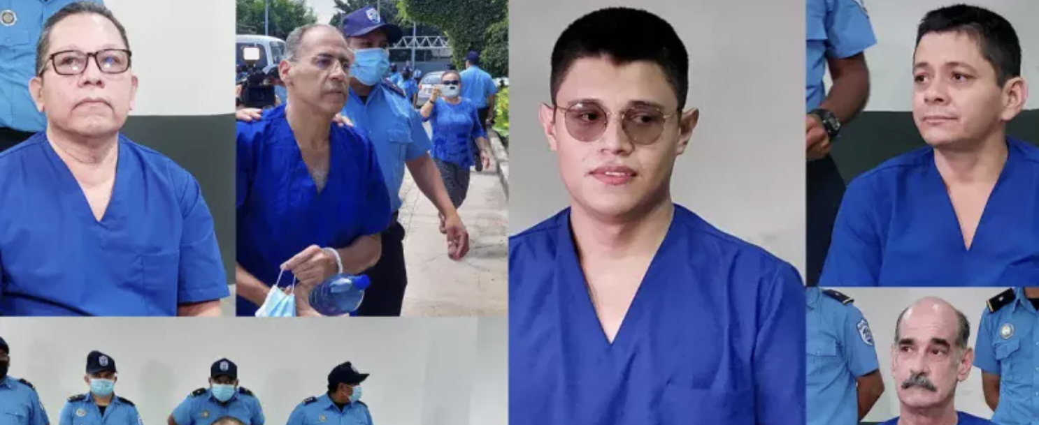 Imagen principal del artículo: Con signos de desnutrición y adelgazamiento extremo, gobierno de Daniel Ortega exhibe a sus presos políticos