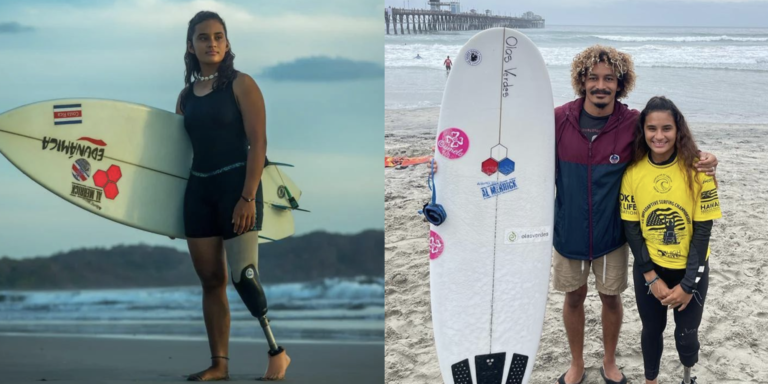 Surfista adaptada costarricense Jimena Ruiz se corona subcampeona del US Open 2022