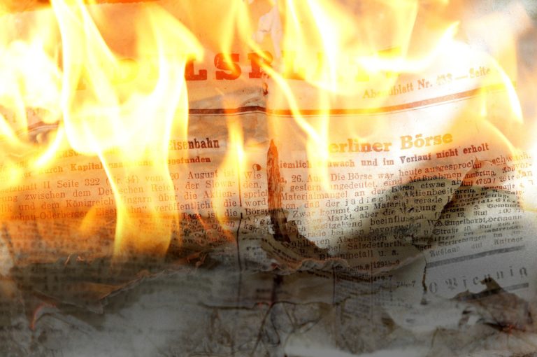 Protesta contra el periodismo deplorable