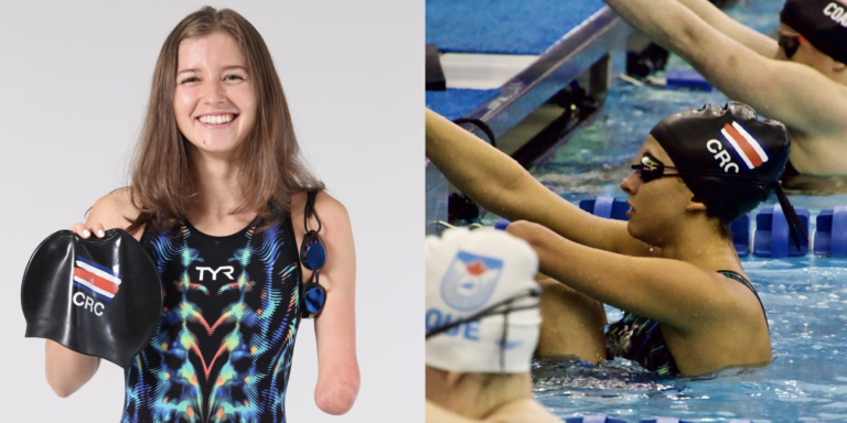 Nadadora paralímpica Camila Haase hace el mejor tiempo de su vida en los 100 metros libres