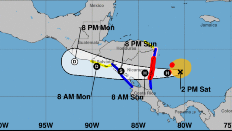 Tormenta Julia: Emiten alertas naranjas y amarillas para Costa Rica ante proximidad de ciclón tropical