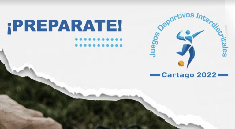 Cantón de Cartago se prepara para los Juegos Deportivos Interdistritales 2022
