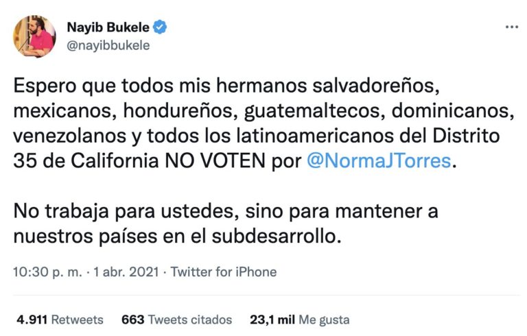 Estados Unidos protesta contra El Salvador por su injerencia en elecciones de medio periodo