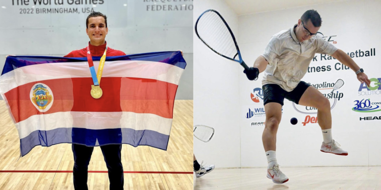 Andrés Acuña cierra con broche de oro un año de ensueño: ganó dos medallas en el Tour Profesional de Ráquetbol