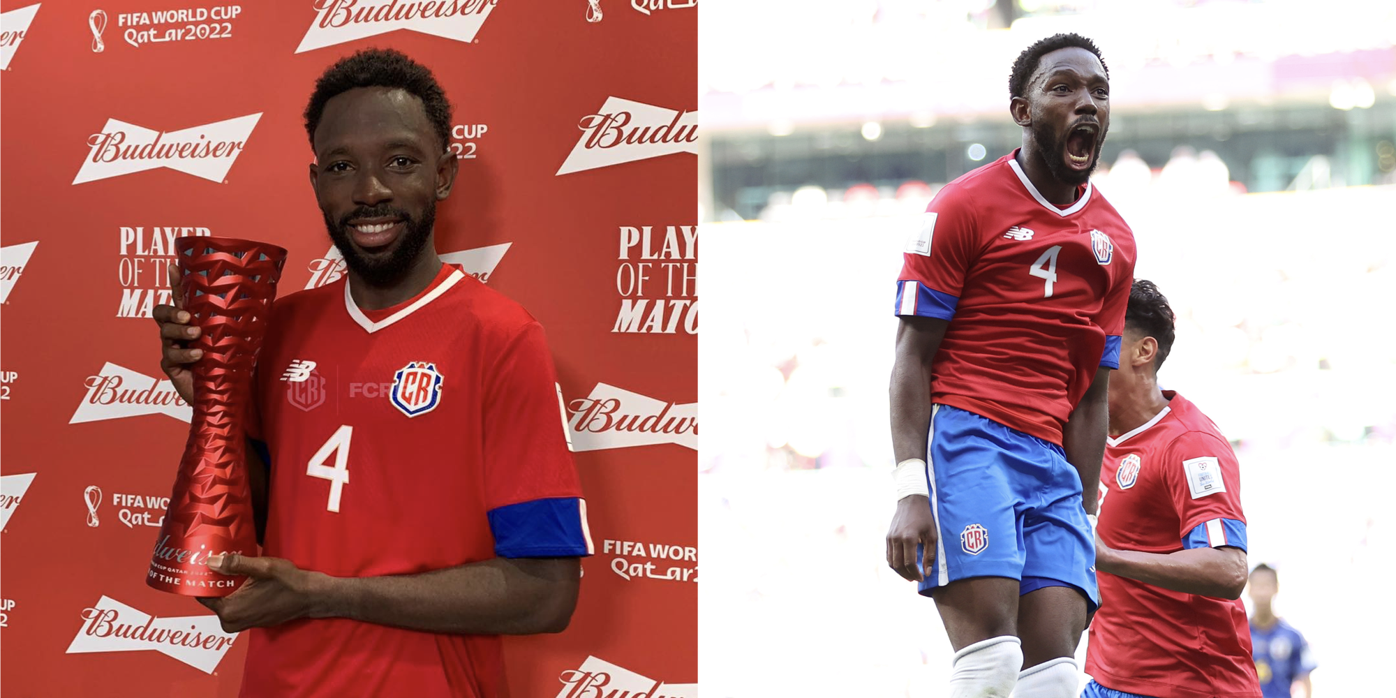 Imagen principal del artículo: FIFA premia a Keysher Fuller por ser el mejor jugador del partido en el Japón vs Costa Rica