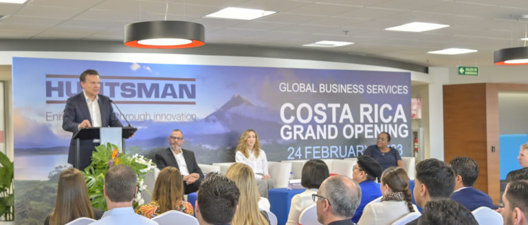 Empresa Huntsman inaugura su centro regional de servicios y abrirá 40 plazas nuevas en 2023