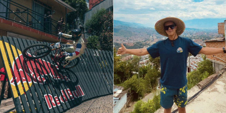 Ciclista tico Pablo Aguilar representará a Centroamérica en la carrera de downhill urbano Medelín Cerro Abajo