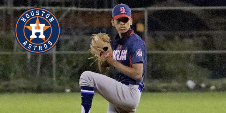 Oficial: beisbolista tico Juan Estrella, de 18 años, ficha con los Astros de Houston